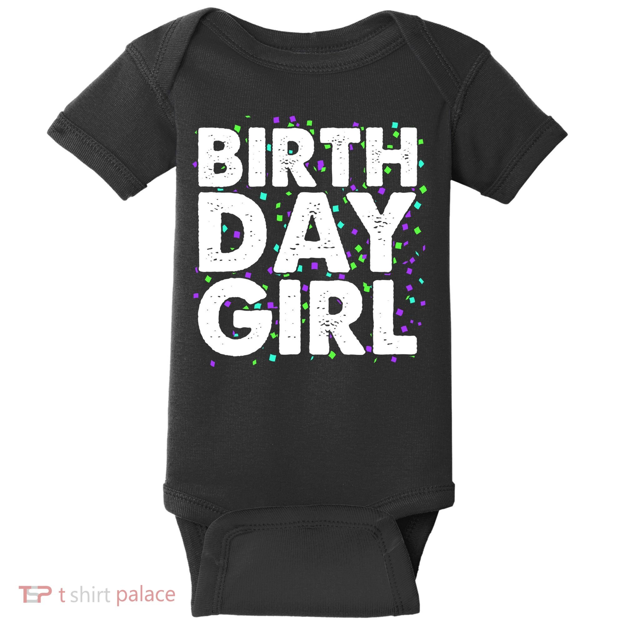 Birthday Girl With Confetti Baby Bodysuit