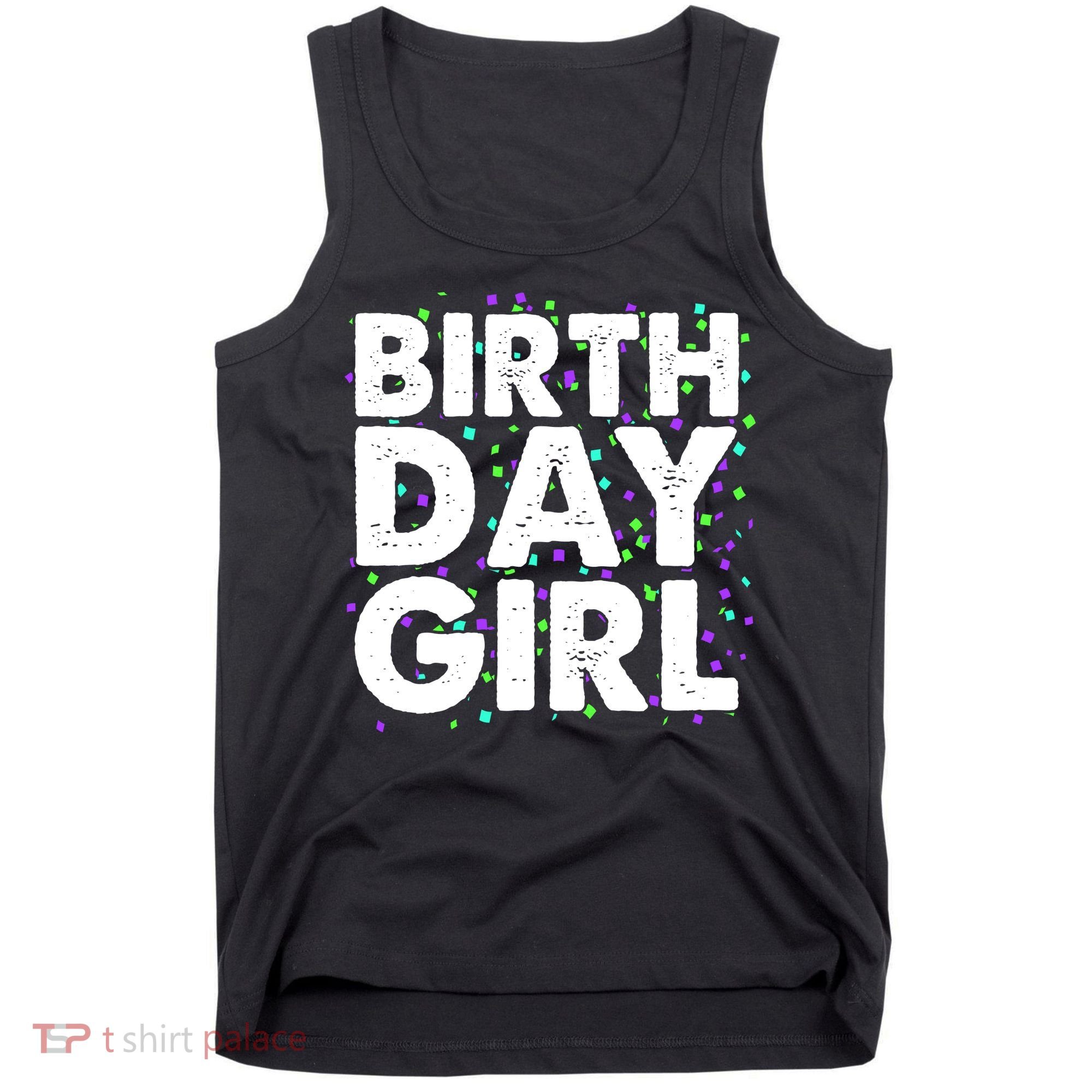 Birthday Girl With Confetti Tank Top