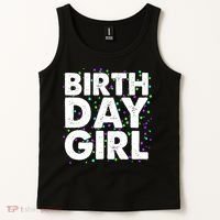 Birthday Girl With Confetti Tank Top thumb 2