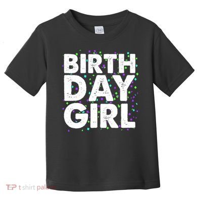 Birthday Girl With Confetti Toddler T-Shirt