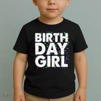 Birthday Girl With Confetti Toddler T-Shirt thumb 2