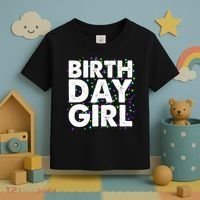 Birthday Girl With Confetti Toddler T-Shirt thumb 3
