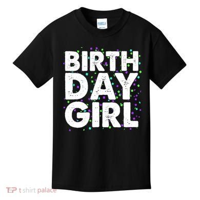 Birthday Girl With Confetti Kids T-Shirt