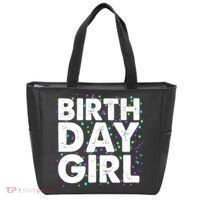 Birthday Girl With Confetti Tote Bag thumb 0
