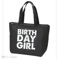 Birthday Girl With Confetti Tote Bag thumb 3