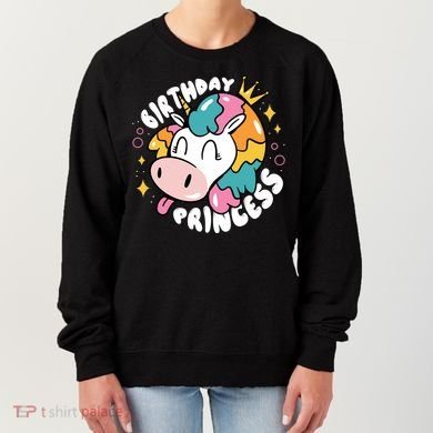 Birthday Princess Unicorn Women's Sweatshirt