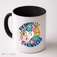 Birthday Princess Unicorn Coffee Mug thumb 0