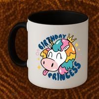Birthday Princess Unicorn Coffee Mug thumb 2