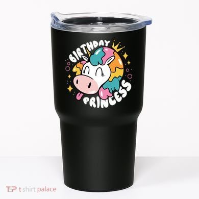 Birthday Princess Unicorn Tumbler