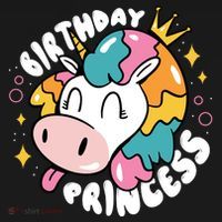 Birthday Princess Unicorn Ornament thumb 1