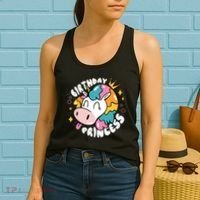 Birthday Princess Unicorn Women's Tank Top thumb 2