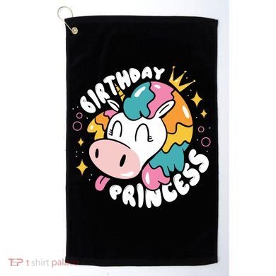 Birthday Princess Unicorn Golf Towel
