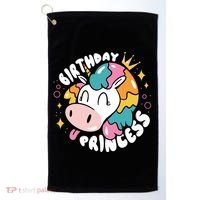 Birthday Princess Unicorn Golf Towel thumb 0