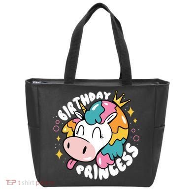 Birthday Princess Unicorn Tote Bag