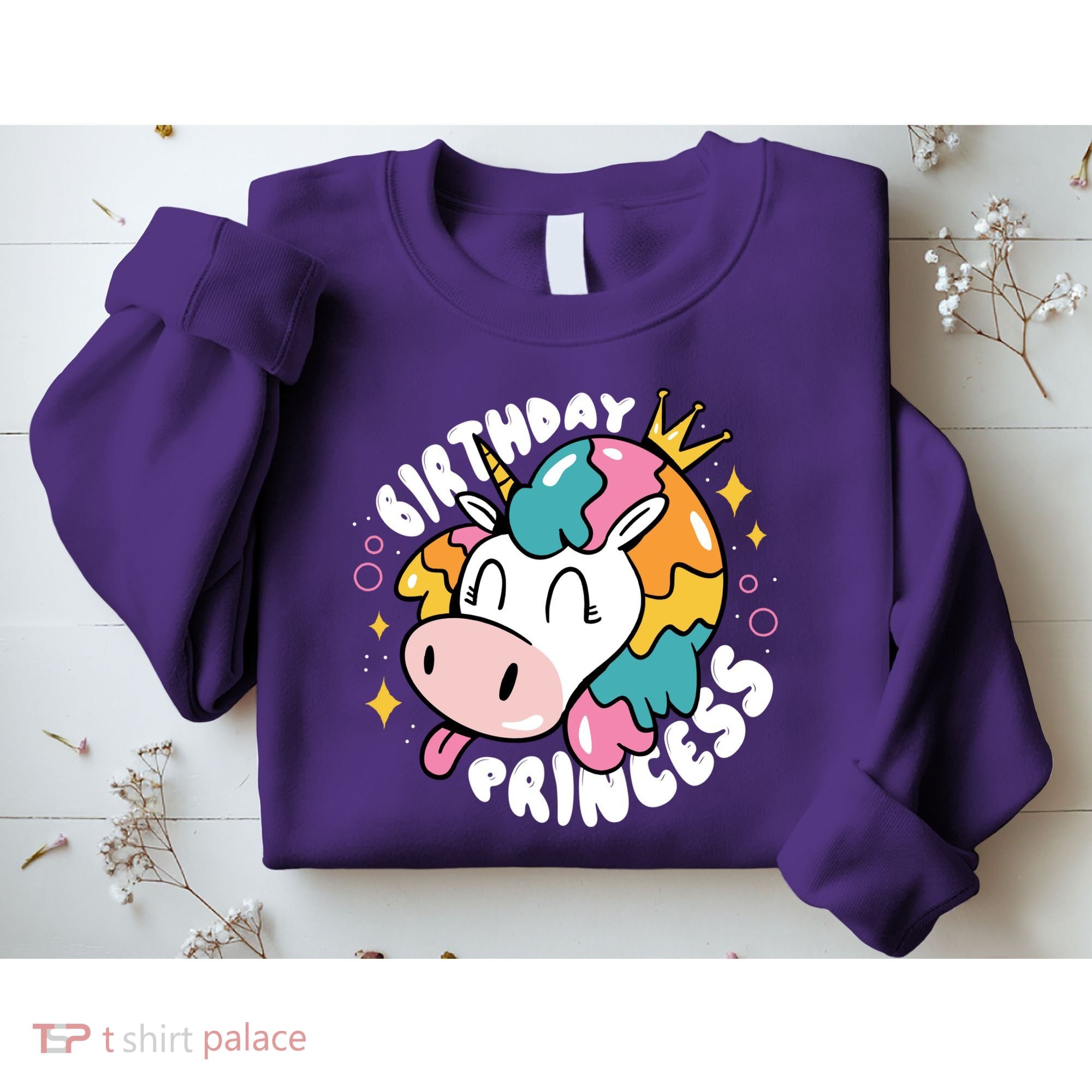 Birthday Princess Unicorn Sweatshirt