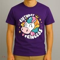 Birthday Princess Unicorn T-Shirt thumb 3