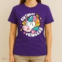 Birthday Princess Unicorn T-Shirt thumb 4