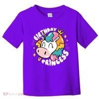 Birthday Princess Unicorn Toddler T-Shirt thumb 0