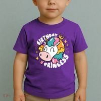 Birthday Princess Unicorn Toddler T-Shirt thumb 2