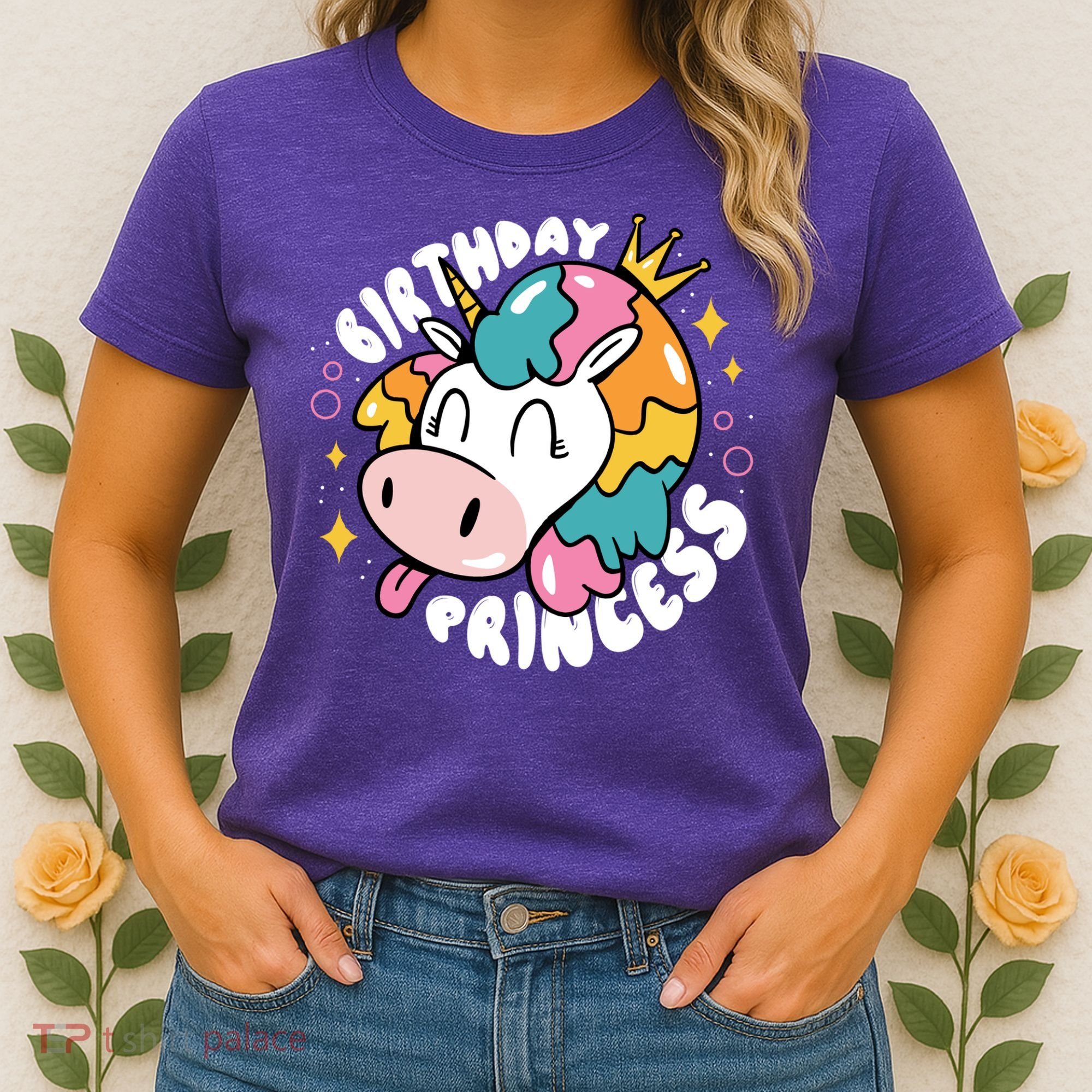 Birthday Princess Unicorn Women's T-Shirt
