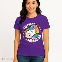 Birthday Princess Unicorn Women's T-Shirt thumb 4