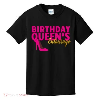 Birthday Queen's Entourage Kids T-Shirt
