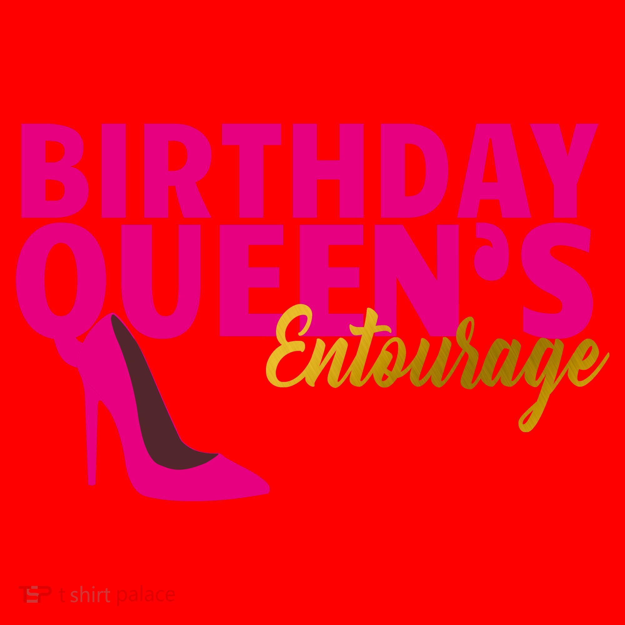 Birthday Queen's Entourage Santa Hat