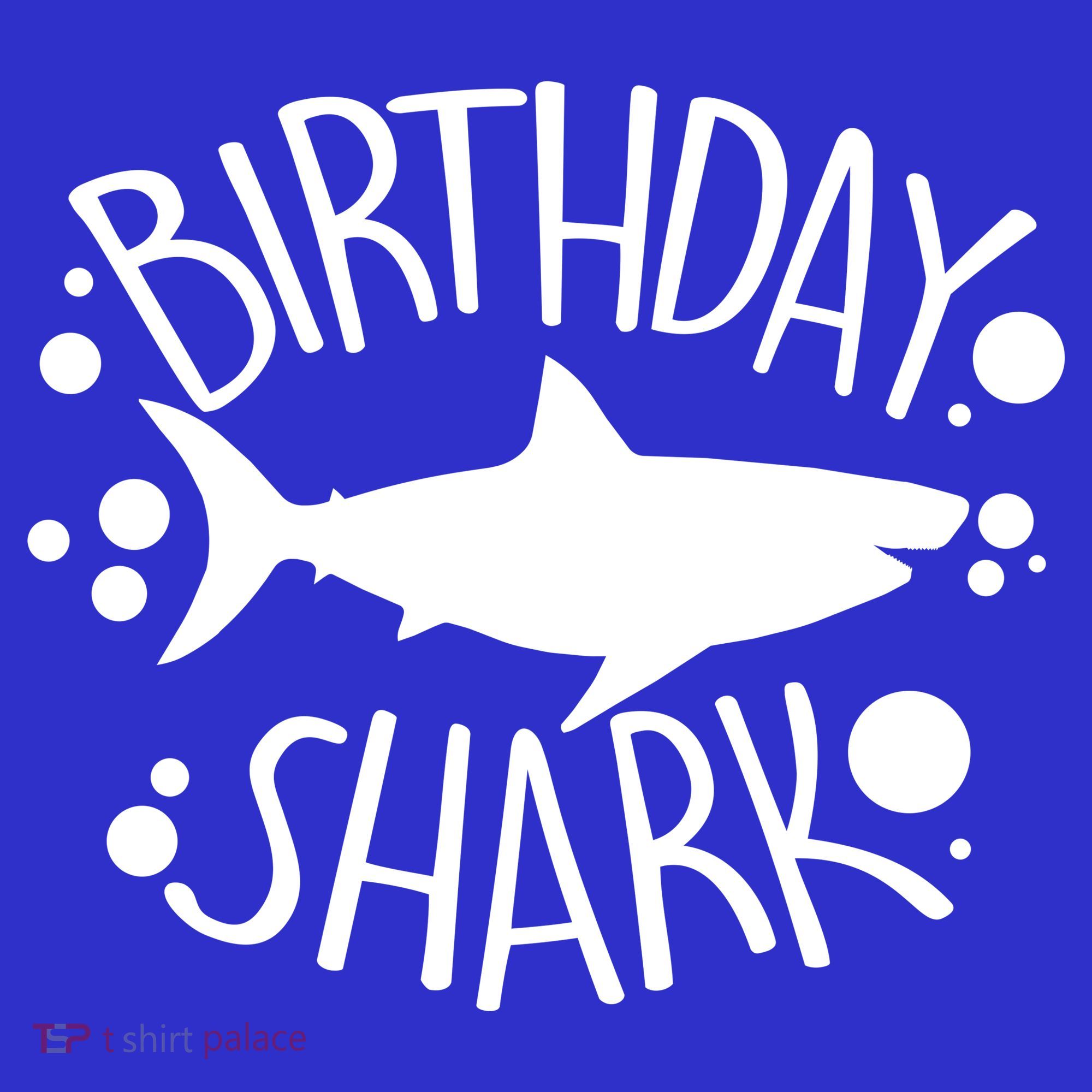 Birthday Shark Button