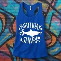 Birthday Shark Women's Tank Top thumb 3