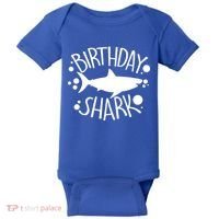 Birthday Shark Baby Bodysuit thumb 0