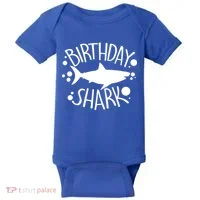 Birthday Shark Baby Bodysuit thumb 0