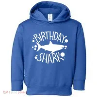 Birthday Shark Toddler Hoodie thumb 0