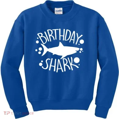 Birthday Shark Kids Sweatshirt