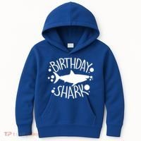Birthday Shark Kids Hoodie thumb 0