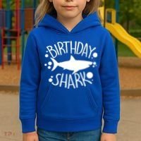 Birthday Shark Kids Hoodie thumb 3