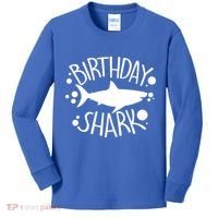 Birthday Shark Kids Long Sleeve Shirt thumb 0