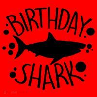 Birthday Shark Santa Hat thumb 1