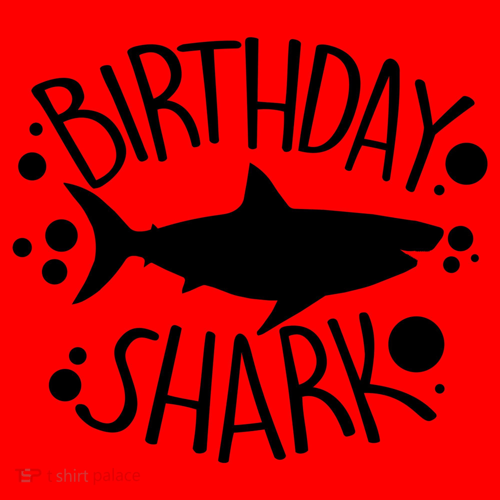 Birthday Shark Santa Hat