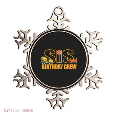 Birthday Sis Crew Sister Ornament