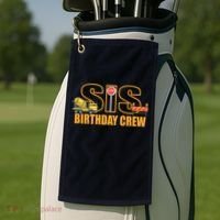 Birthday Sis Crew Sister Golf Towel thumb 2