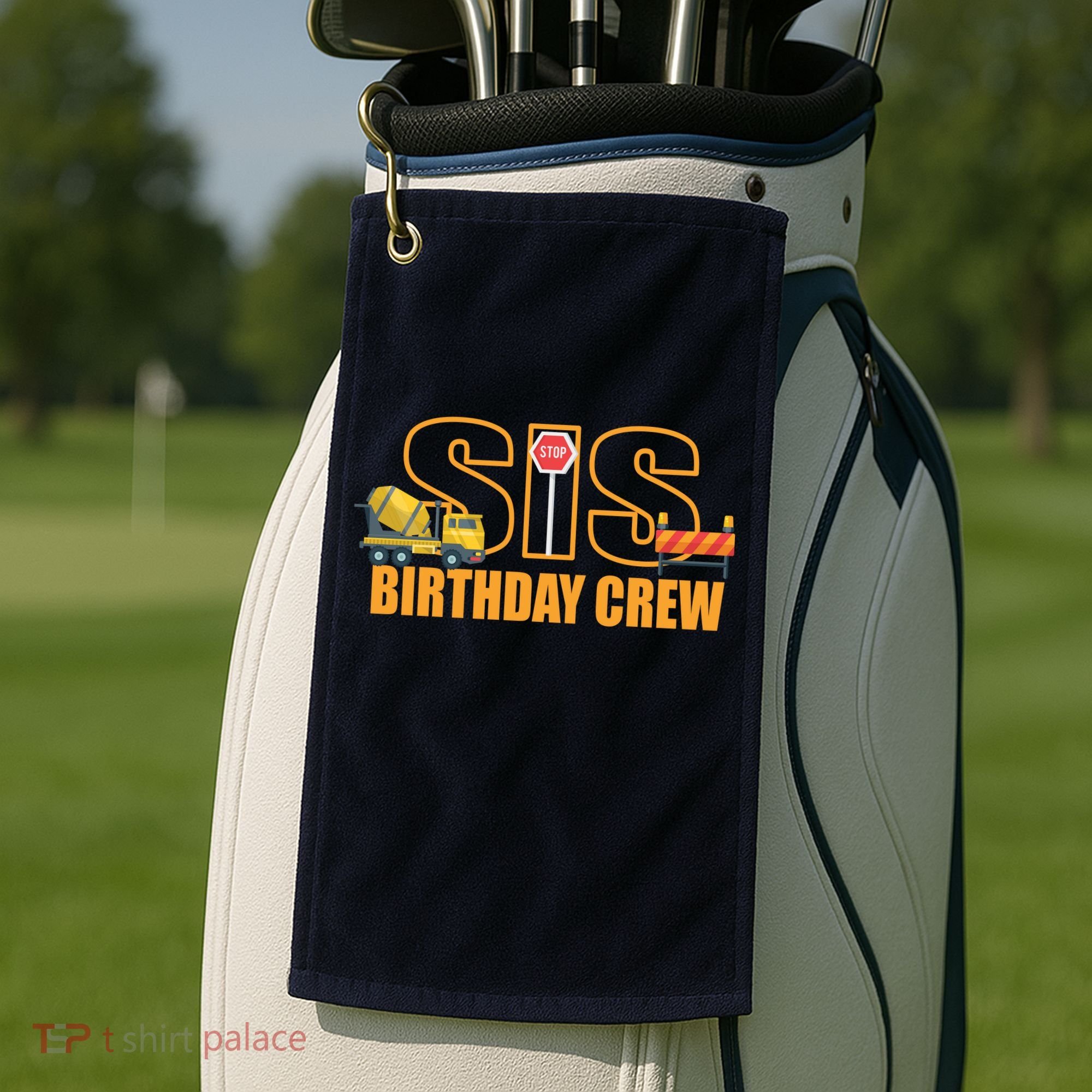 Birthday Sis Crew Sister Golf Towel
