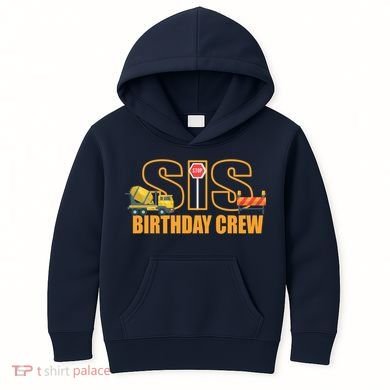 Birthday Sis Crew Sister Kids Hoodie
