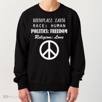 Birthplace Earth Race Human Religion Love Peace Women's Sweatshirt thumb 0
