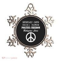 Birthplace Earth Race Human Religion Love Peace Ornament thumb 0