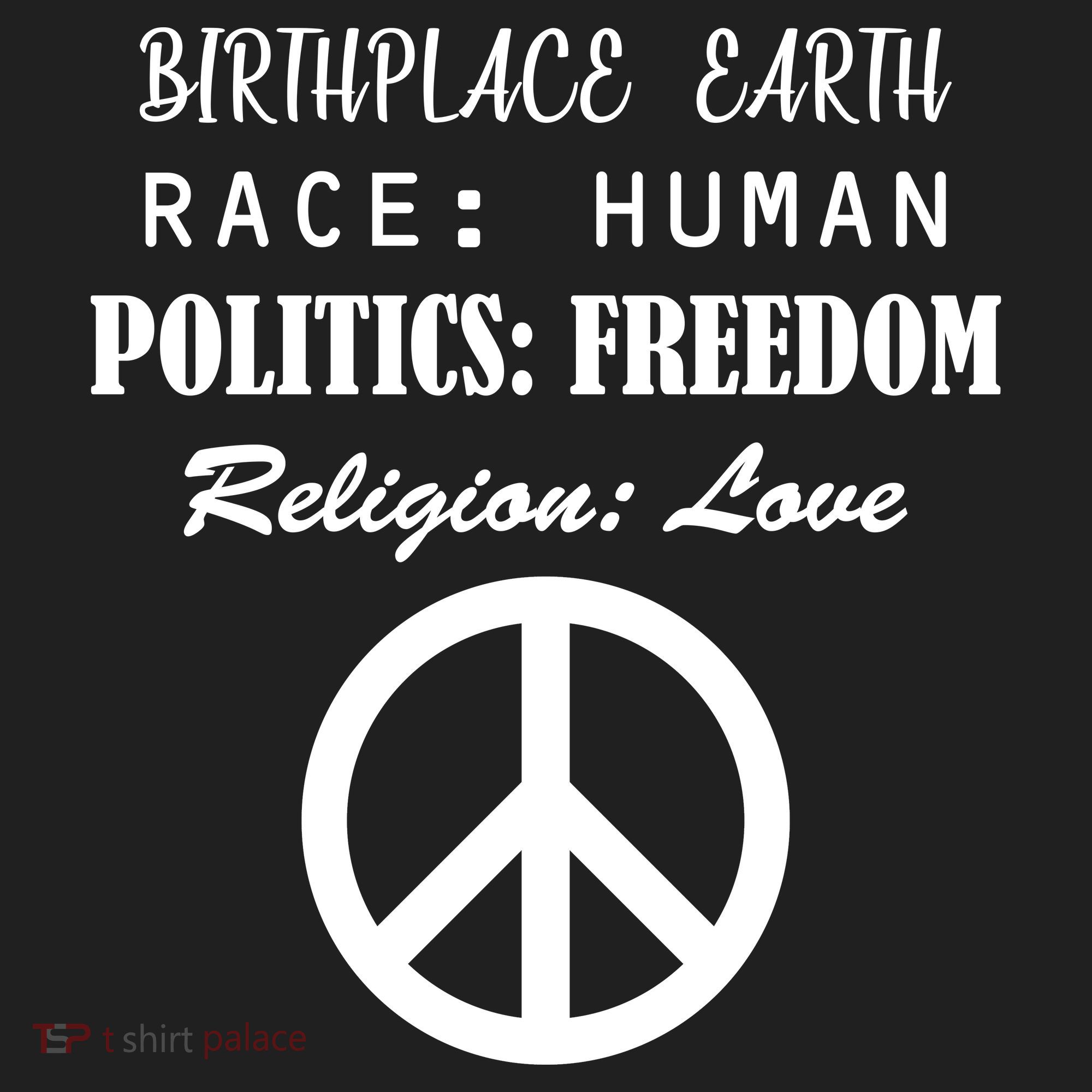 Birthplace Earth Race Human Religion Love Peace Hat