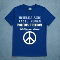 Birthplace Earth Race Human Religion Love Peace T-Shirt thumb 5