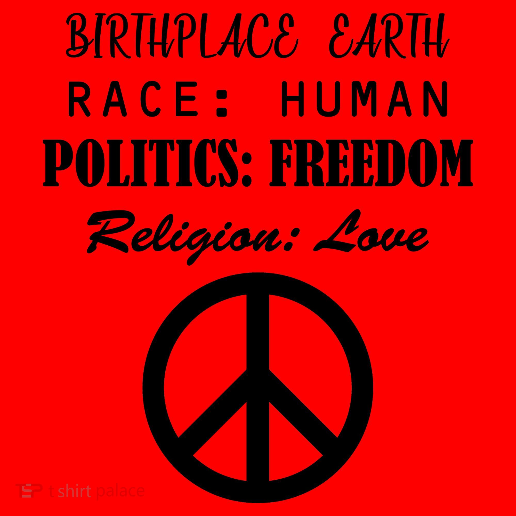 Birthplace Earth Race Human Religion Love Peace Santa Hat