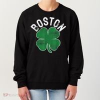 Boston Irish Shamrock St. Patrick's Day Women's Sweatshirt thumb 0
