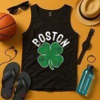 Boston Irish Shamrock St. Patrick's Day Tank Top thumb 4