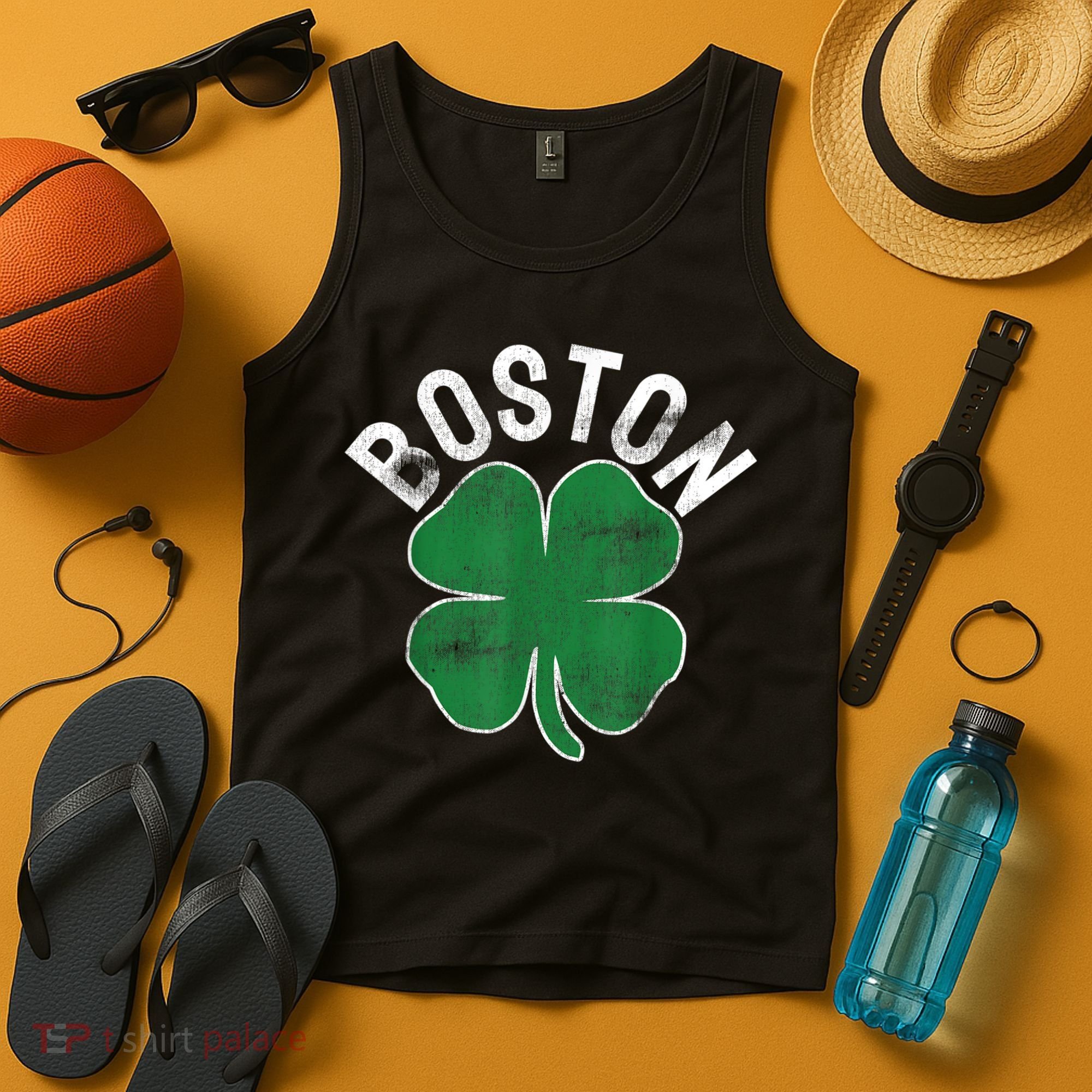 Boston Irish Shamrock St. Patrick's Day Tank Top